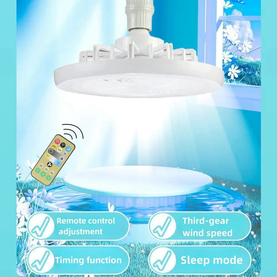 Ceiling LED light fan