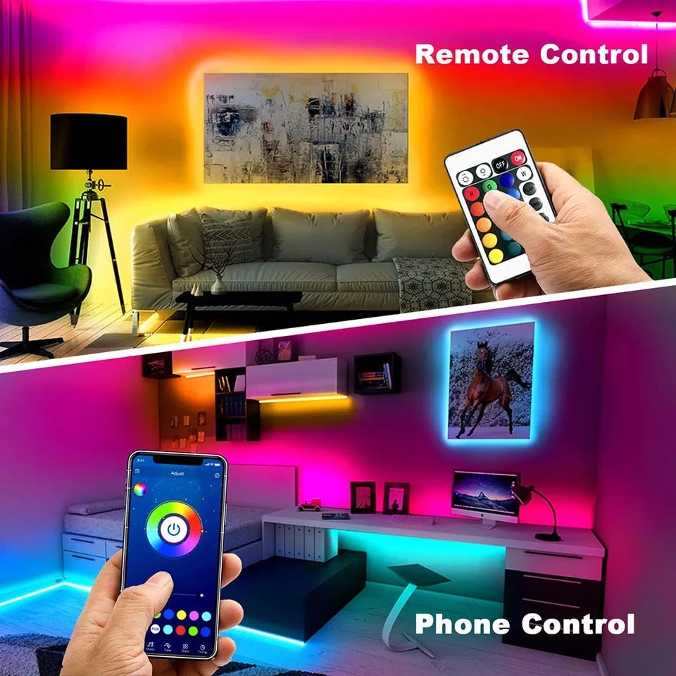 Remote control neon LED light strips (reactive)
