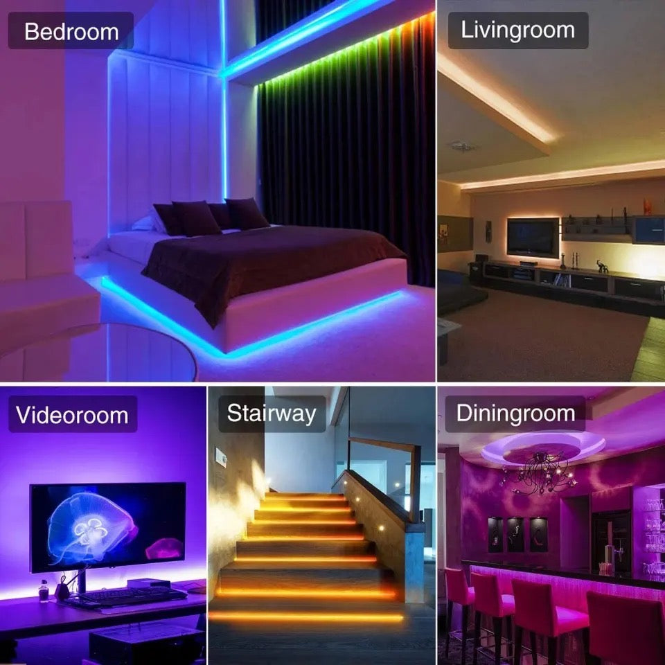 Remote control neon LED light strips (reactive)