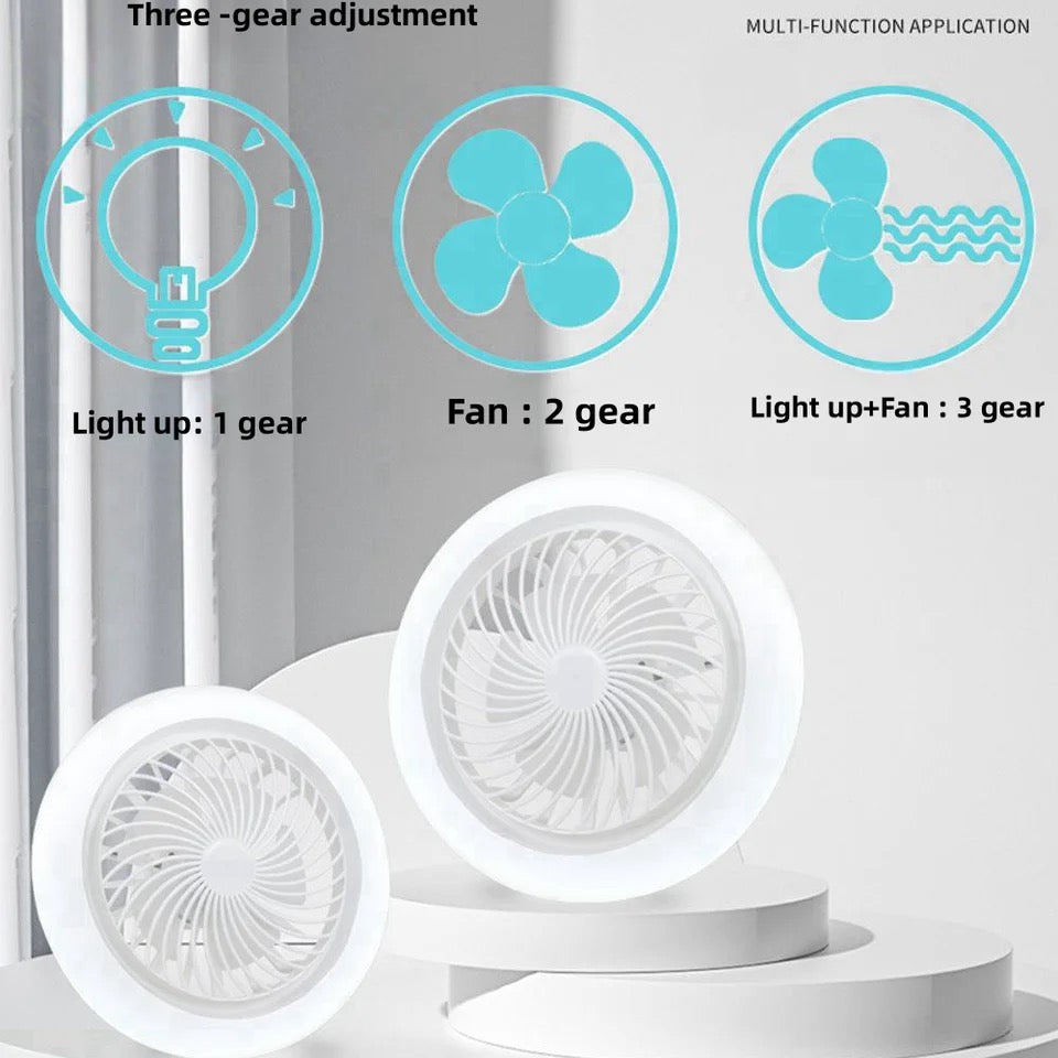 Ceiling LED light fan